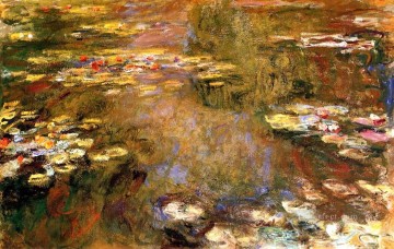 Impressionism Flowers Painting - The Water Lily Pond Claude Monet Impressionism Flowers